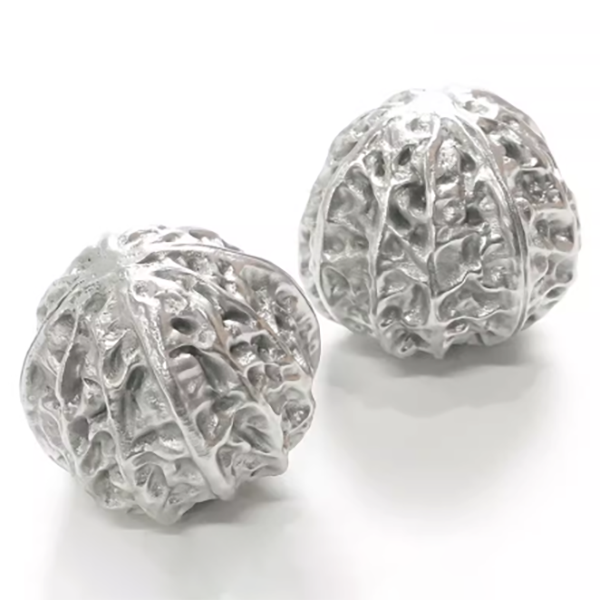 Stainless Steel Walnut Fitness Balls – Hand Grip Strength Training Balls