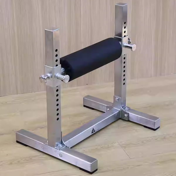 Stainless Steel Bulgarian Split Squat Stand – Adjustable Single Leg Squat Bench for Home Gym Strength Training