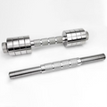 Stainless Steel Dumbbell Handle Set – Heavy Duty Olympic Weight Bar Handles