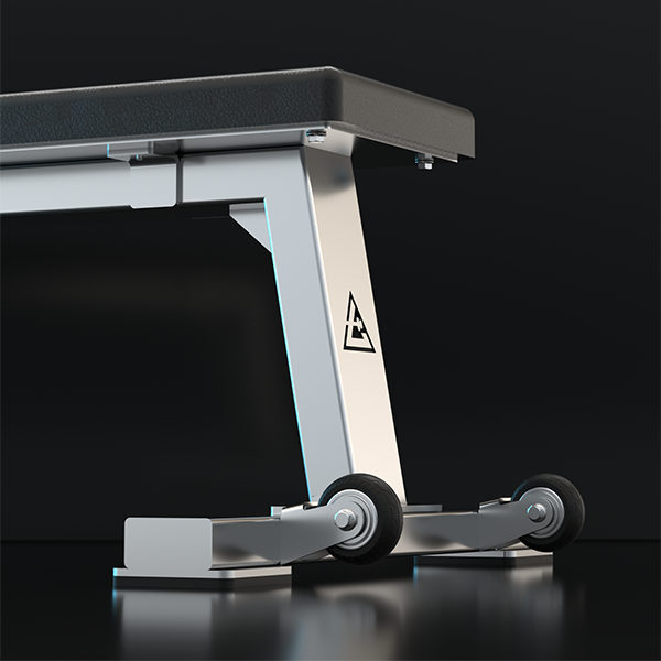 Stainless Steel Adjustable Weight Bench – Flat/Incline Dumbbell Bench for Home Gym Strength Training