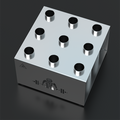 Premium Stainless Steel 9-Hole Barbell Holder Rack | Vertical Bar Storage for Gym