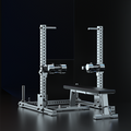 Stainless Steel Dumbbell Bench Press Spotter Stand / Lift Assist Rack