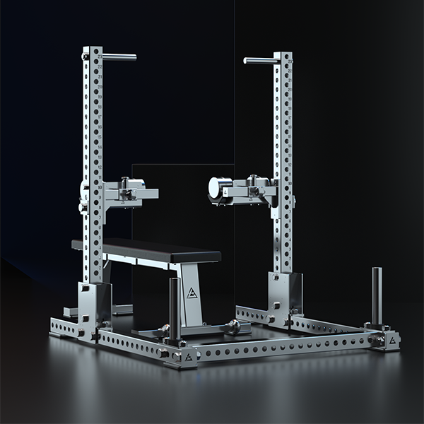 Stainless Steel Dumbbell Bench Press Spotter Stand / Lift Assist Rack