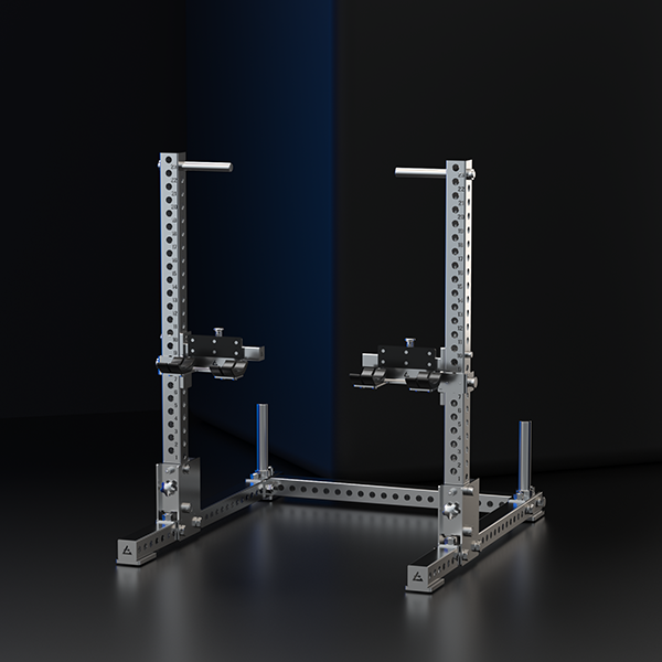 Stainless Steel Dumbbell Bench Press Spotter Stand / Lift Assist Rack