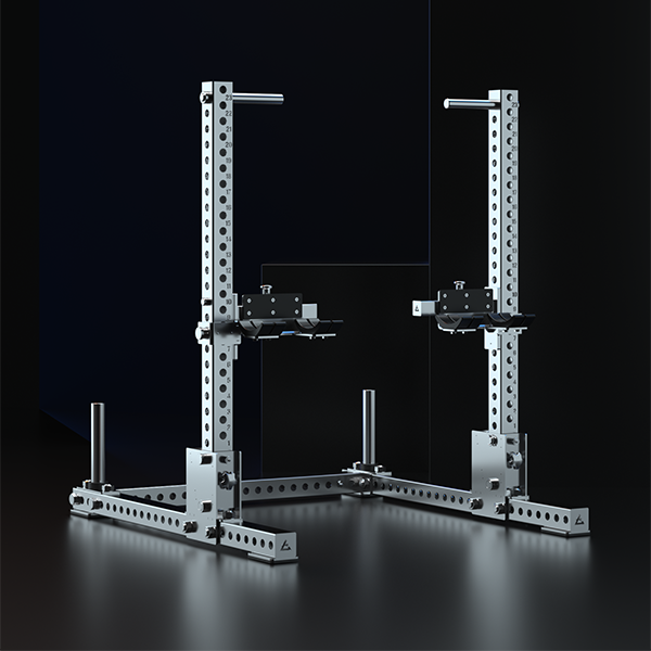 Stainless Steel Dumbbell Bench Press Spotter Stand / Lift Assist Rack