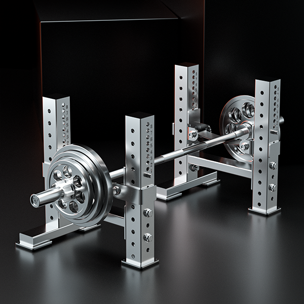 Stainless Steel Deadlift Jack / Barbell Lift Assist Rack