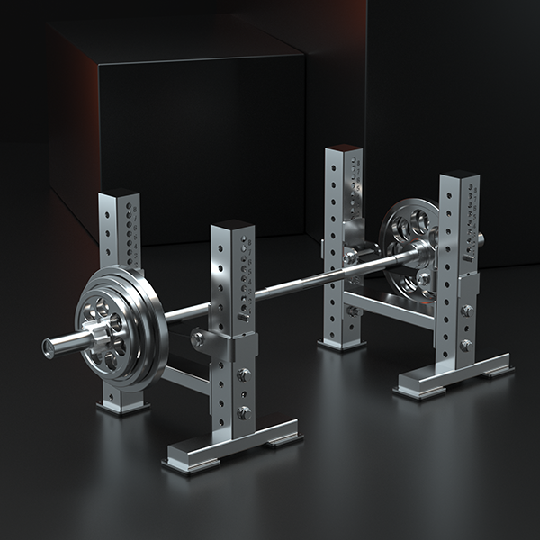 Stainless Steel Deadlift Jack / Barbell Lift Assist Rack